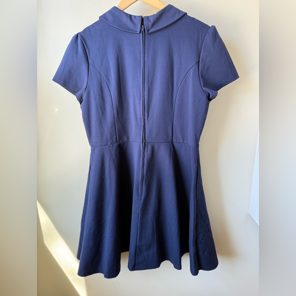 MODCLOTH Spoken Sweetness Retro Bee Dress Mini Fit Flare Novelty Twee Whimsy XL - Picture 3 of 8